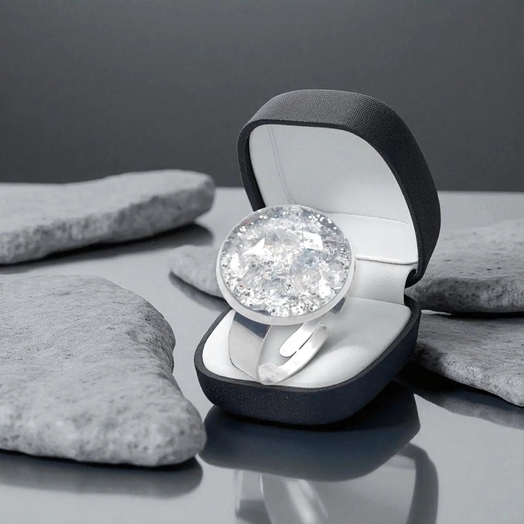 Silver Halo Ring - Unigröße (verstellbar)