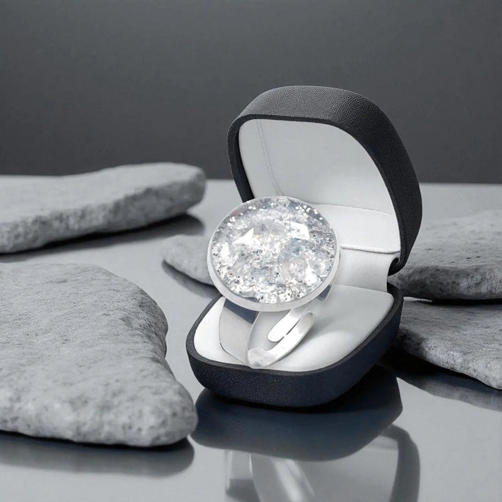 Silver Halo Ring - Unigröße (verstellbar)