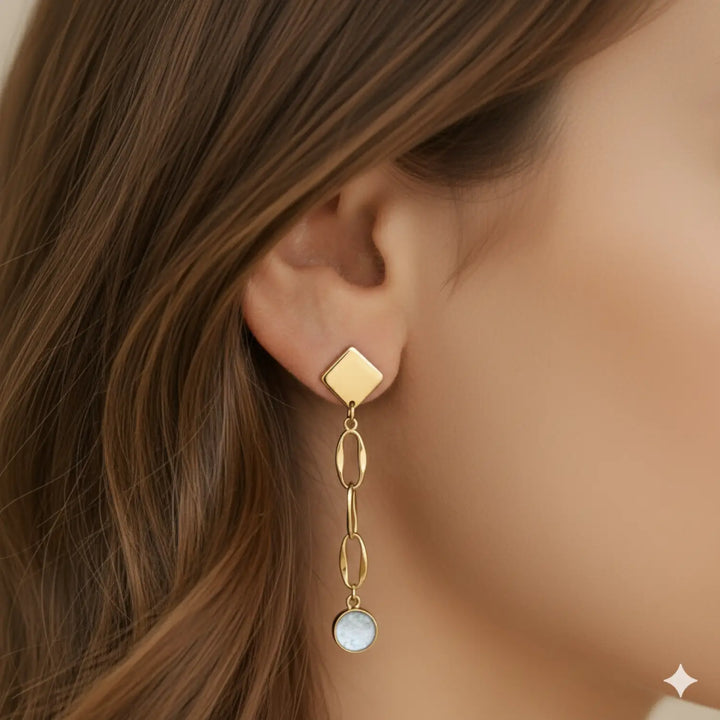 Silver Line Drops - Ohrstecker