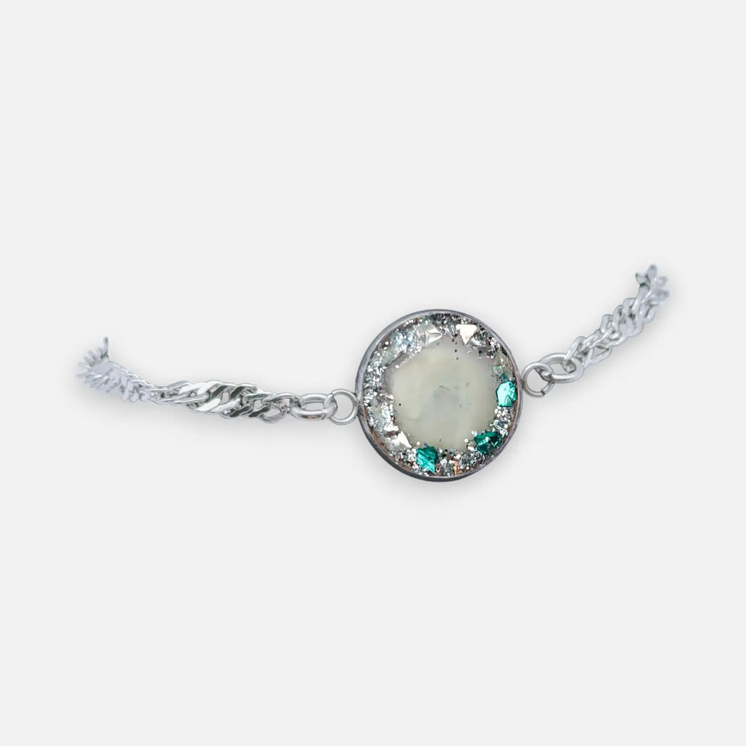 Singapore Twist Bracelet - Emerald Frost Halo - Singapur-Kette