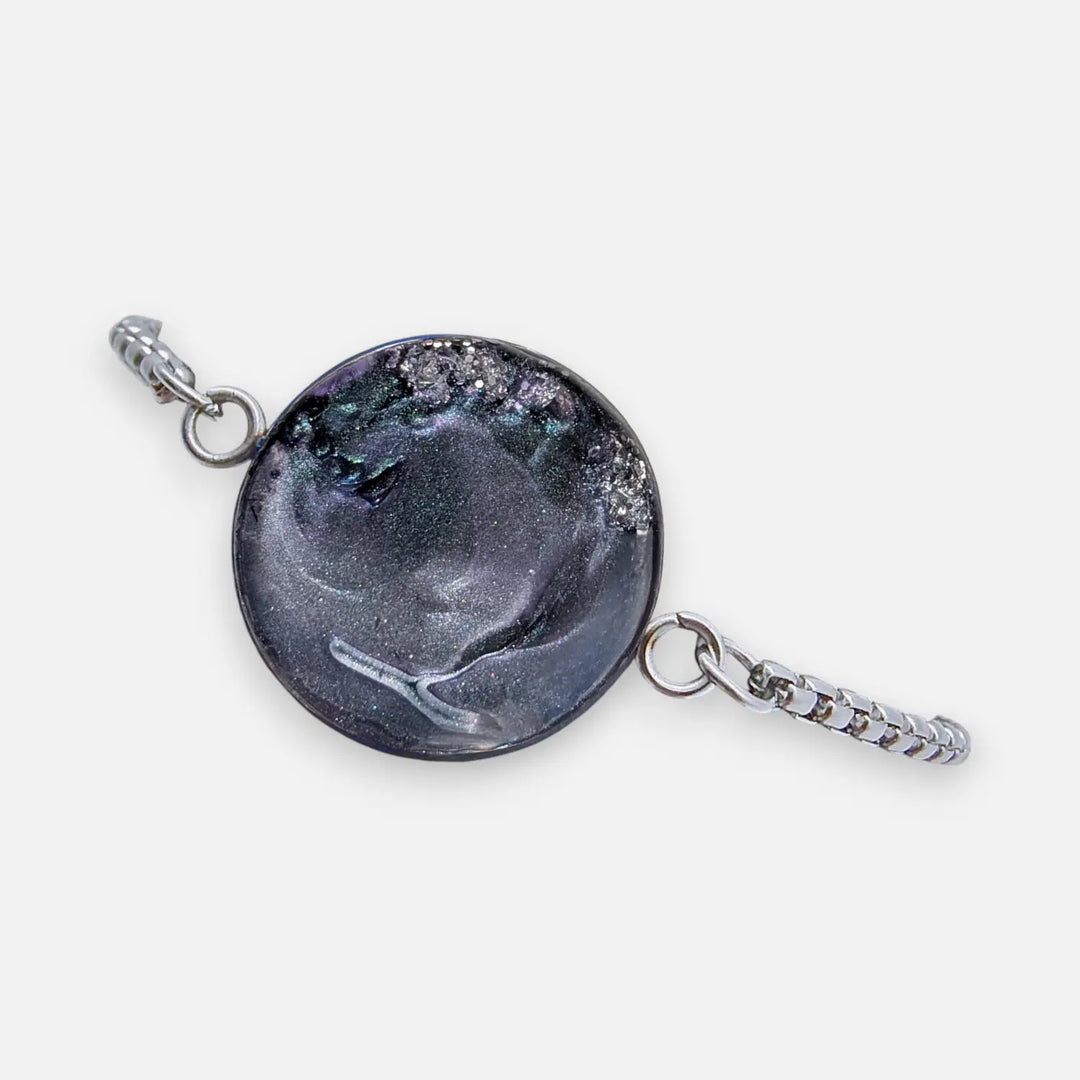 Slider Box Bracelet - Nebula Ash Shimmer - Venezianerkette