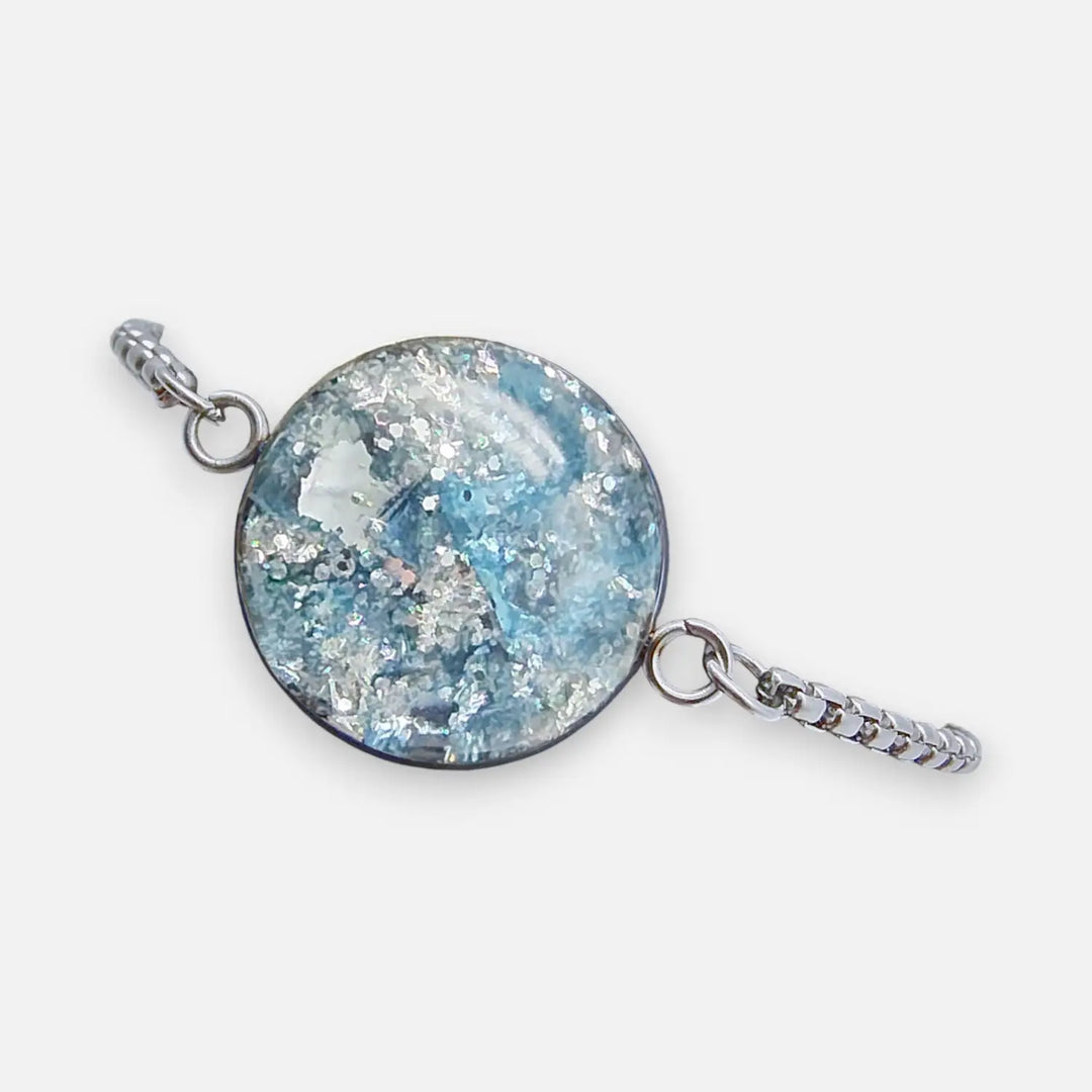 Slider Box Bracelet - Arctic Aqua Shards - Venezianerkette