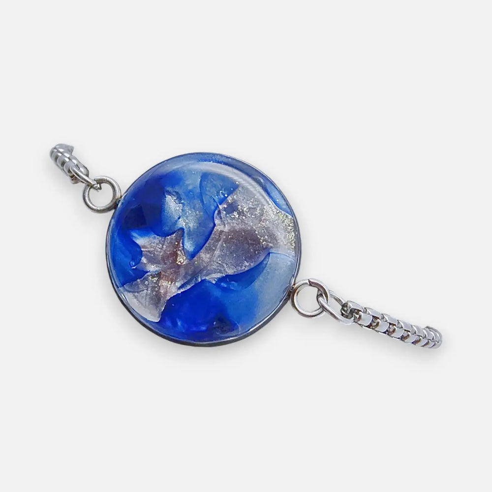 Slider Box Bracelet - Blue Sea Path - Venezianerkette