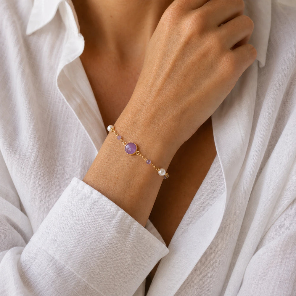 Amethyst Gem Chain von SOLEA - Modelbild