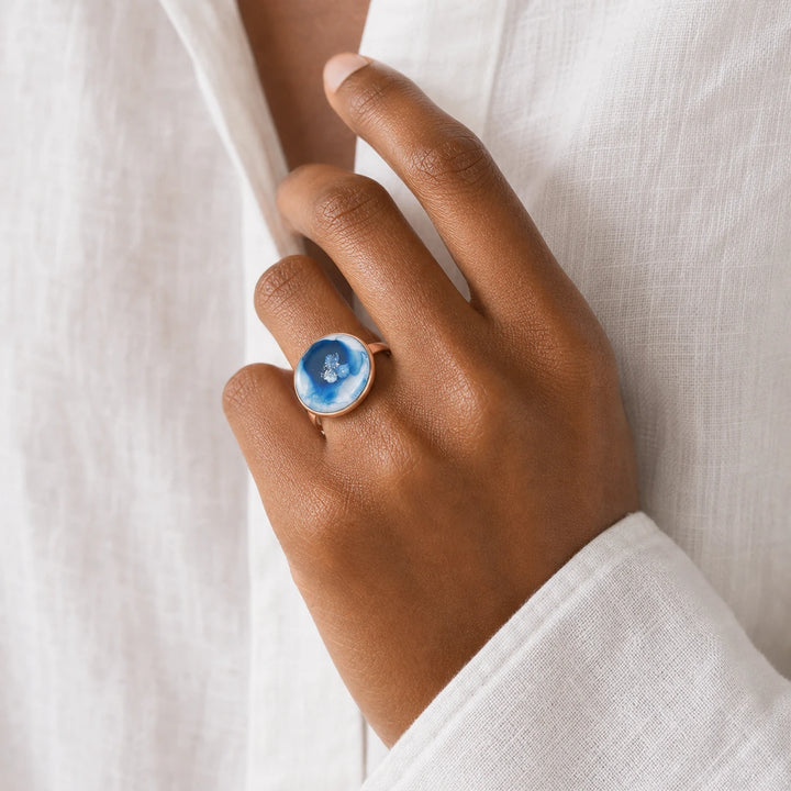 Blue Ice Ring von SOLEA - Modelbild