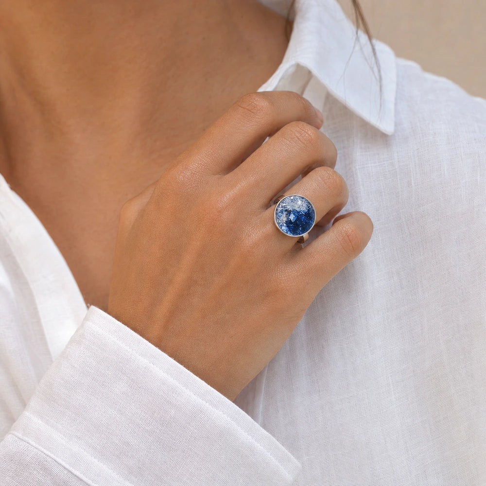 Blue Steel Ring von SOLEA - Modelbild