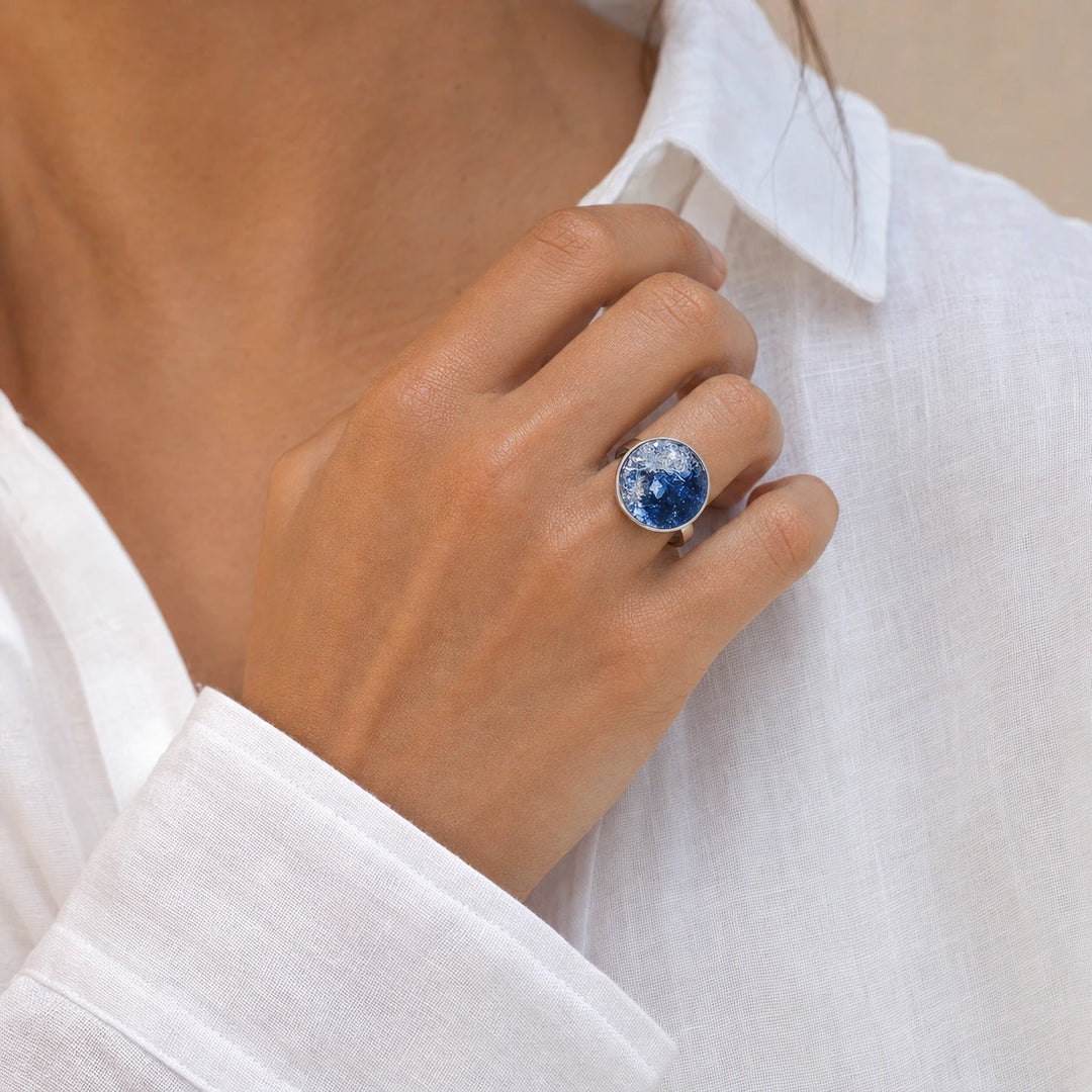 Blue Steel Ring von SOLEA - Modelbild