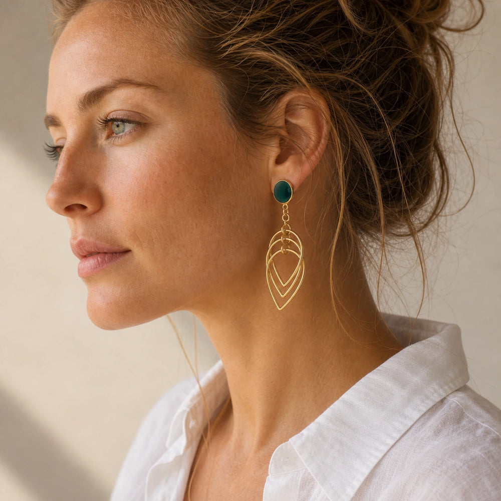 Green Elegance von SOLEA getragen - Ohrringe