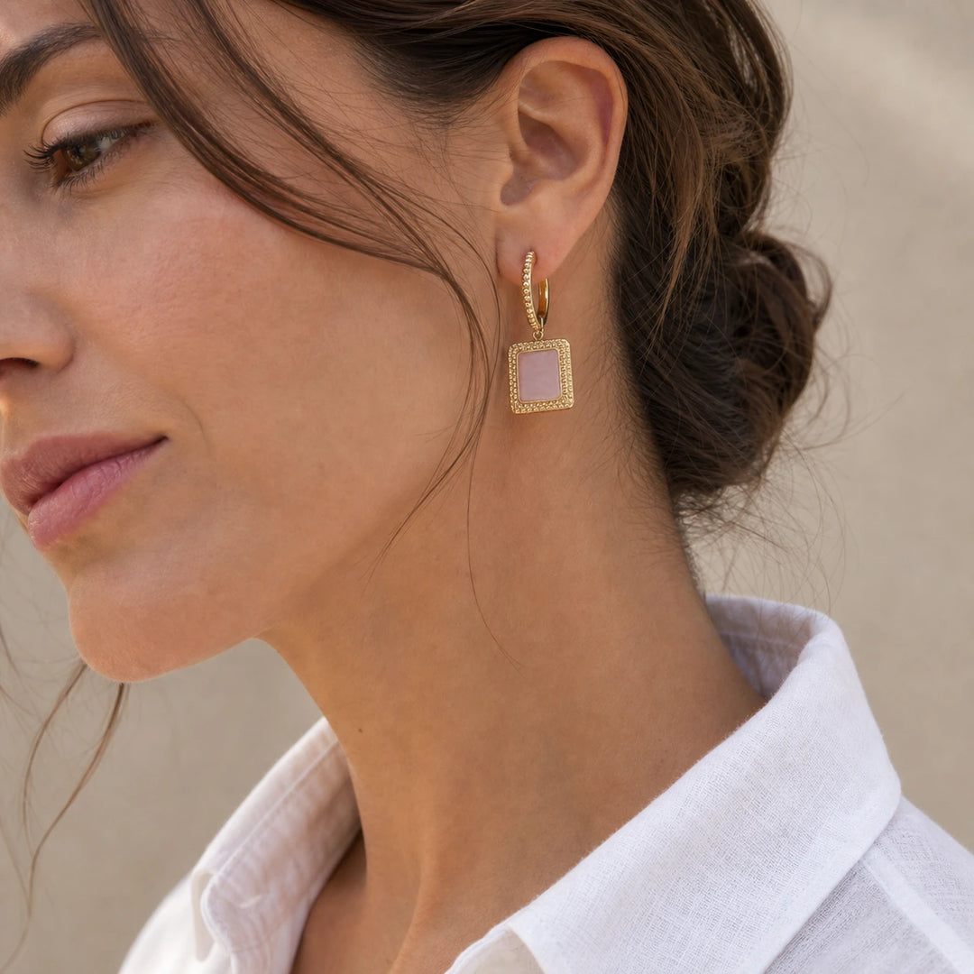Rosé Charm von SOLEA getragen - Ohrringe