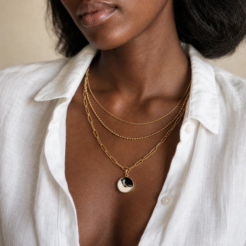 Tri-Layered Gold Fusion von SOLEA - Modelbild