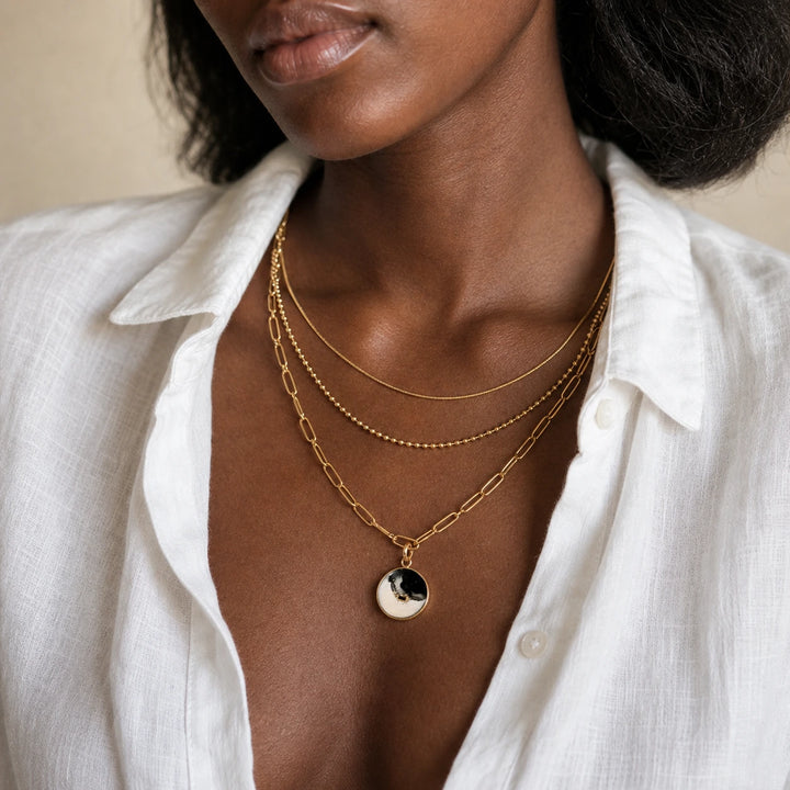 Tri-Layered Gold Fusion von SOLEA - Modelbild