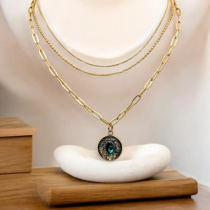 Verdant Fusion Layers - Multi-Layer (Paperclip-/Kugel-/Herringbonekette)