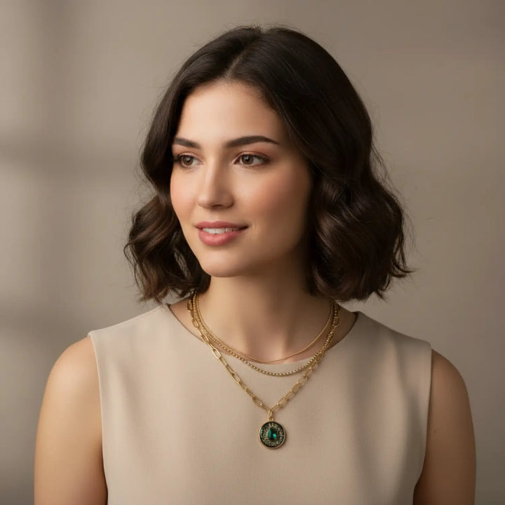 Verdant Fusion Layers - Multi-Layer (Paperclip-/Kugel-/Herringbonekette)