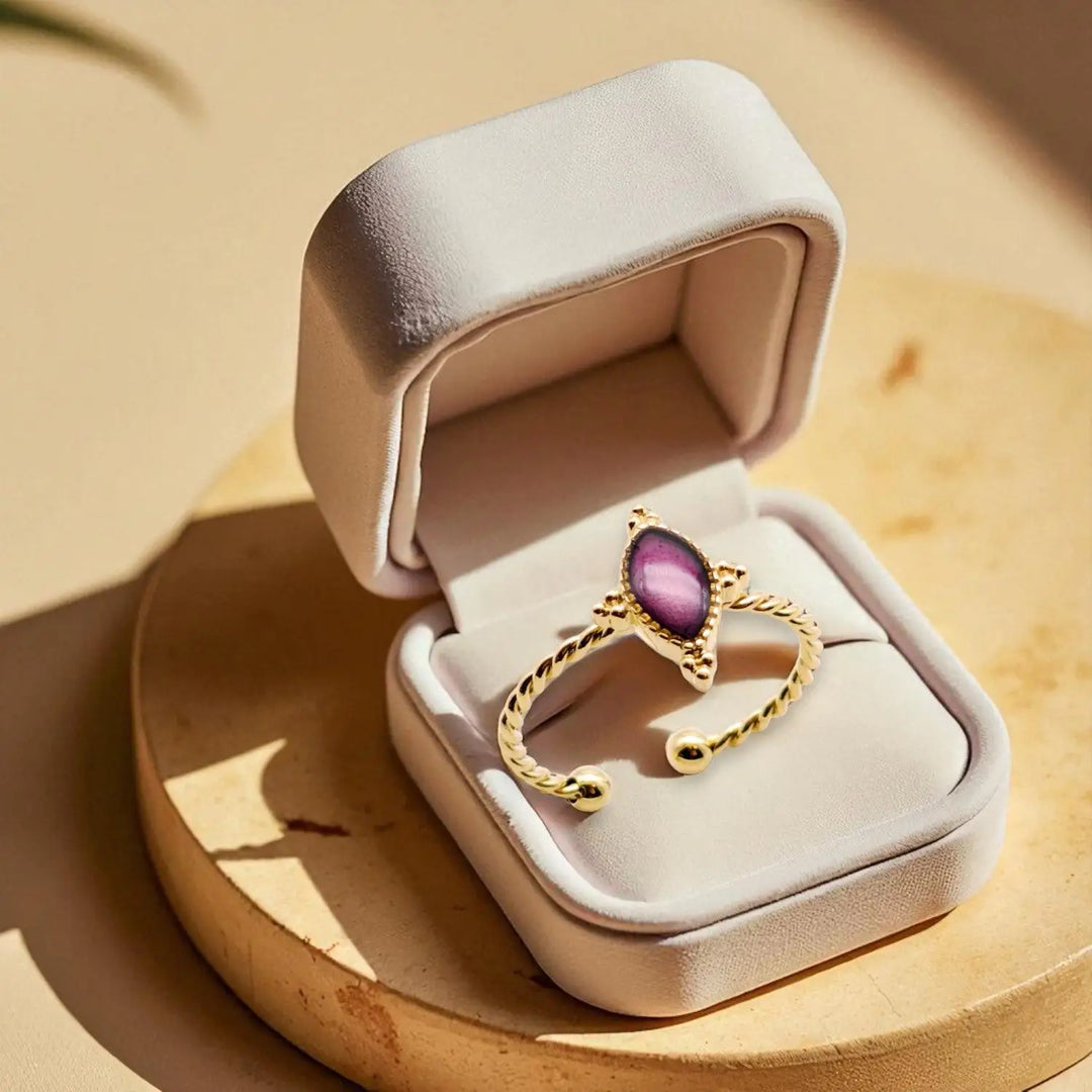 Violet Dot Ring - Unigröße (verstellbar)