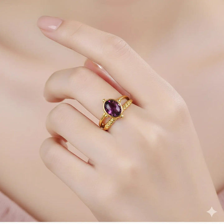 Violet Medium Ring - Unigröße (verstellbar)