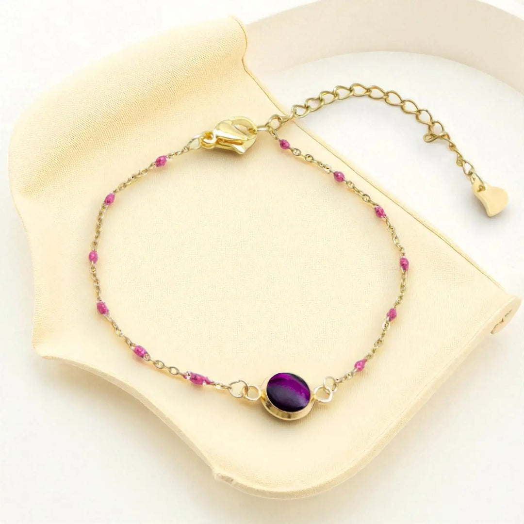 Violet Mini Link - Ankerkette/Emaille