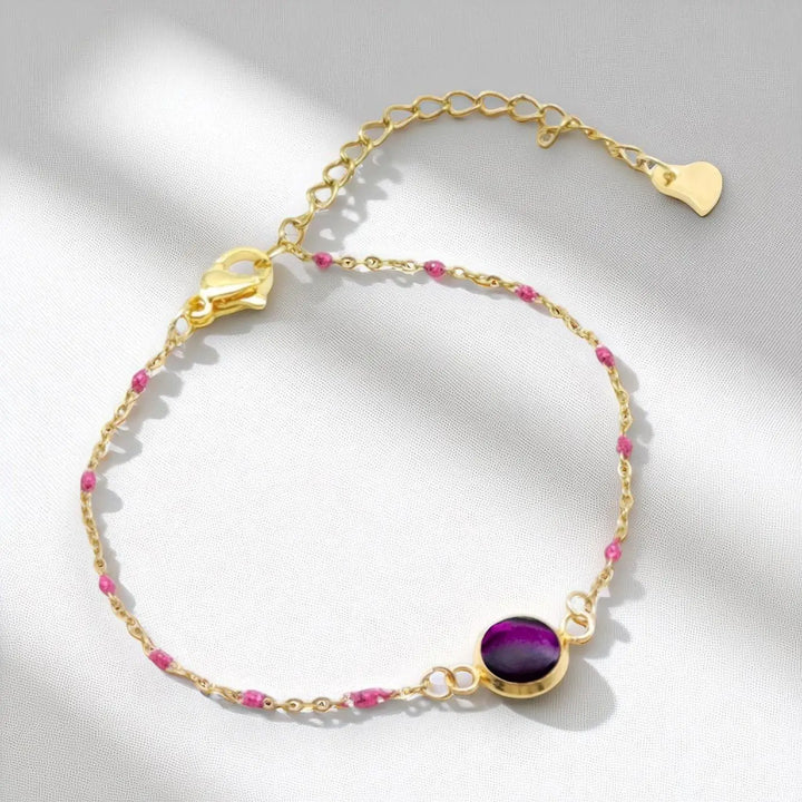 Violet Mini Link - Ankerkette/Emaille