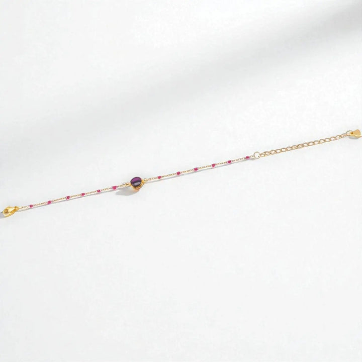 Violet Mini Link - Ankerkette/Emaille