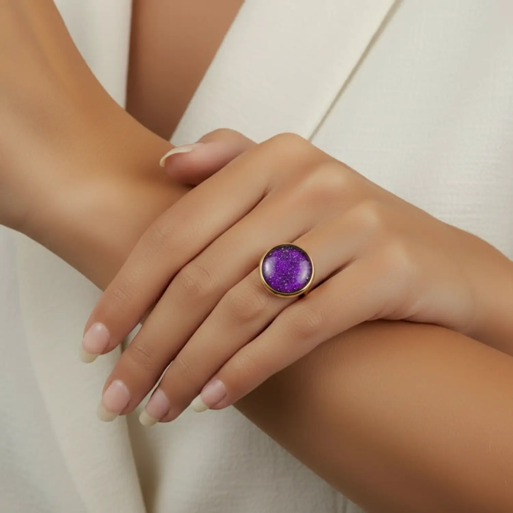 Violet Mist Ring - Unigröße (verstellbar)
