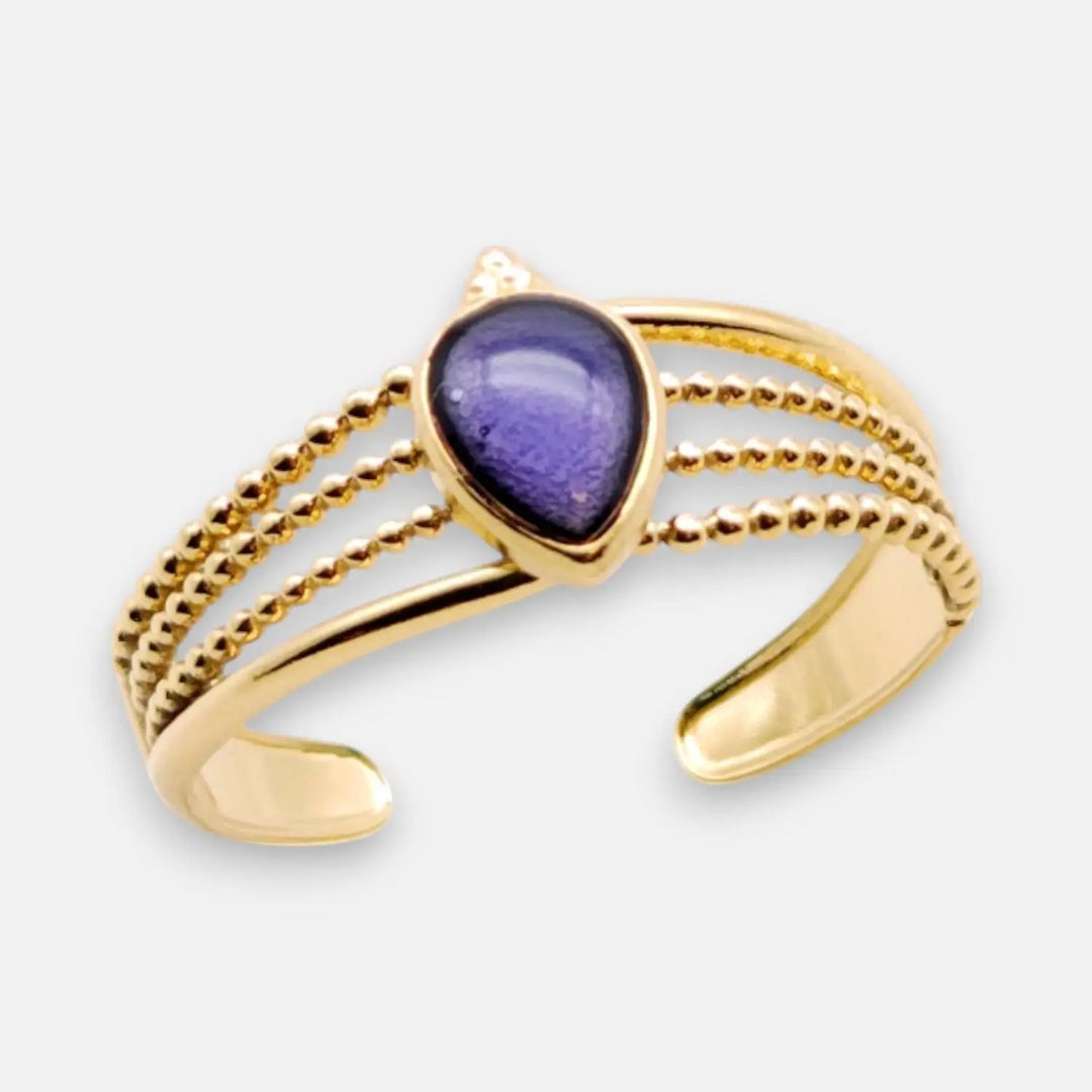 Violet Slim Ring - Unigröße (verstellbar)