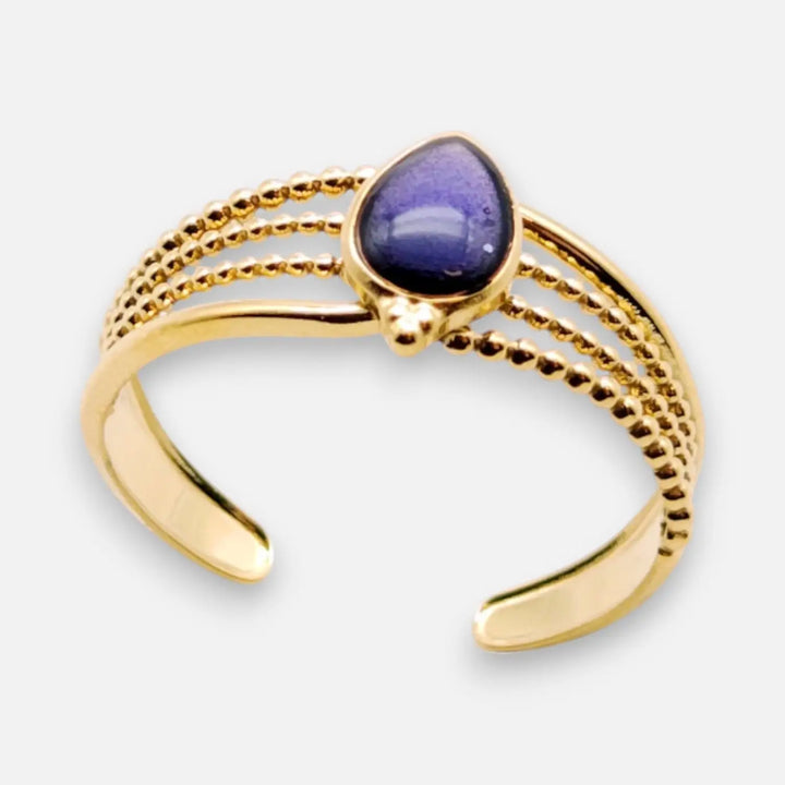 Violet Slim Ring - Unigröße (verstellbar)
