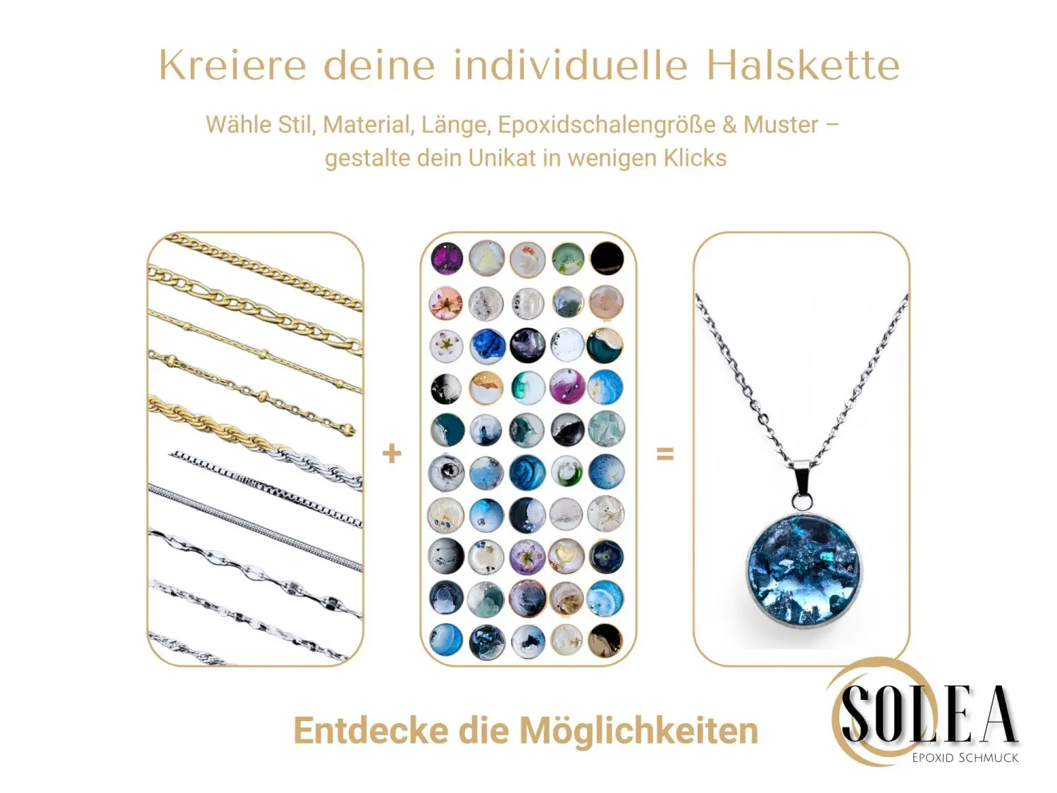 Der neue SOLEA Konfigurator für Halsketten & Armbänder startet am 31.03.2025!
