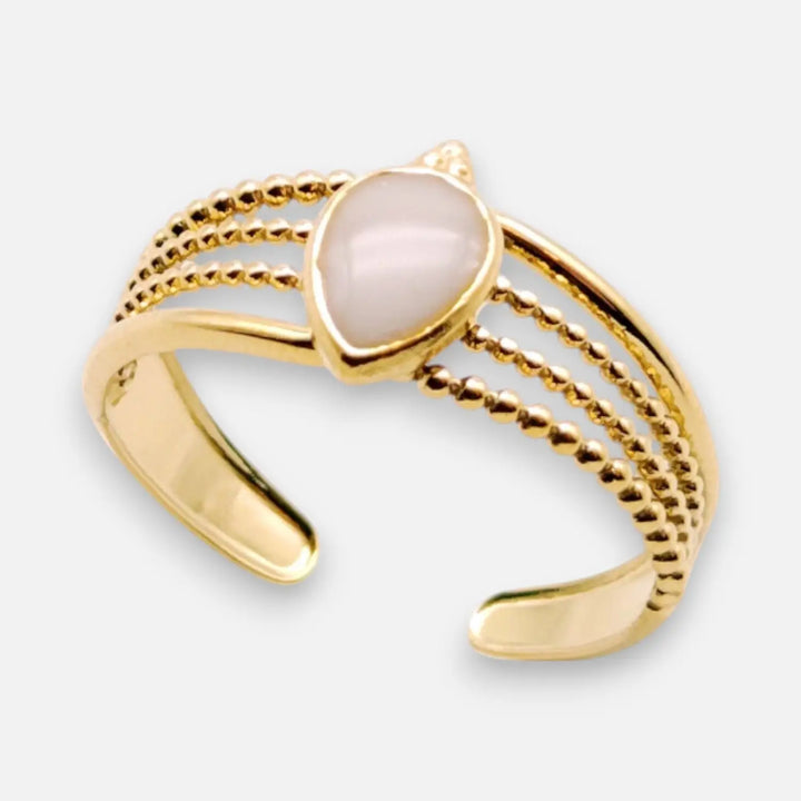 White Slim Ring - Unigröße (verstellbar)