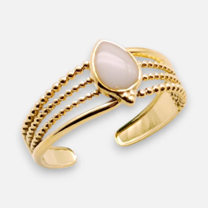 White Slim Ring - Unigröße (verstellbar)