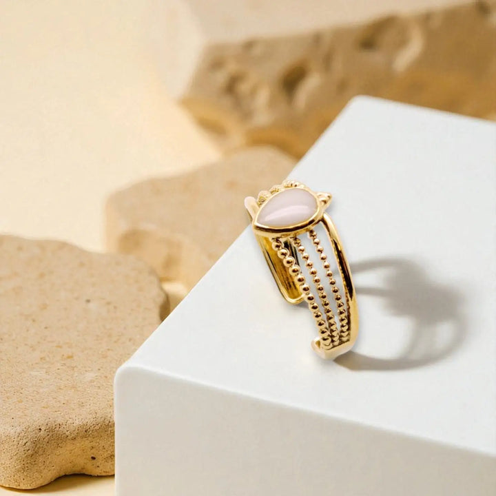 White Slim Ring - Unigröße (verstellbar)